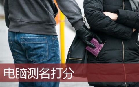 电脑测名打分名字大全