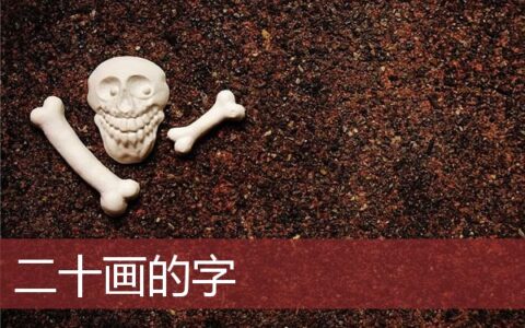二十画的字