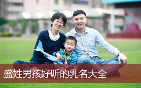 盛姓男孩好听的乳名大全