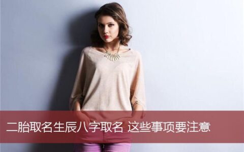 二胎取名生辰八字取名这些事项要注意