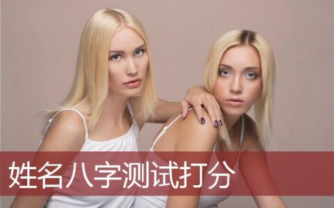 姓名八字测试打分