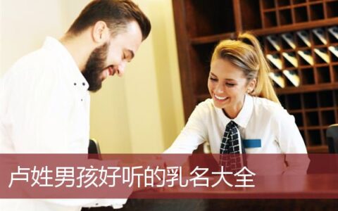 卢姓男孩好听的乳名大全