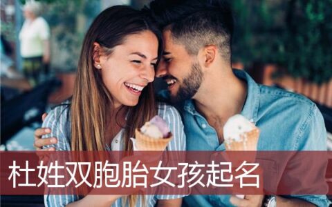 杜姓双胞胎女孩起名