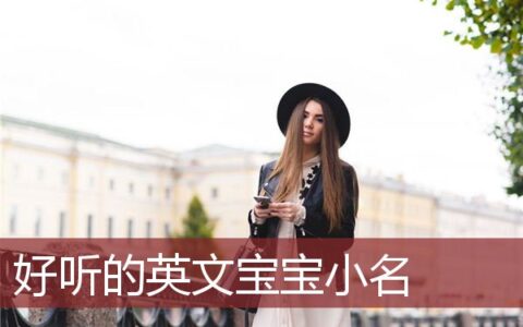 给宝宝取的好听的英文小名