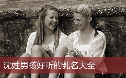 沈姓男孩好听的乳名大全