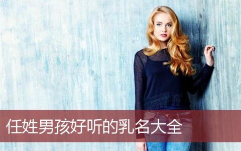任姓男孩好听的乳名大全