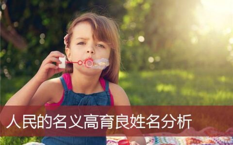 人民的名义高育良姓名分析
